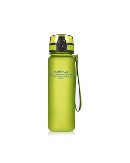Plastic Water Bottle Colorful Frosted 800Ml Green