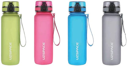 Plastic Water Bottle Colorful Frosted 800Ml Purplish Red