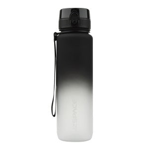 Plastic Water Bottle Colorful Frosted 1000Ml Black And White