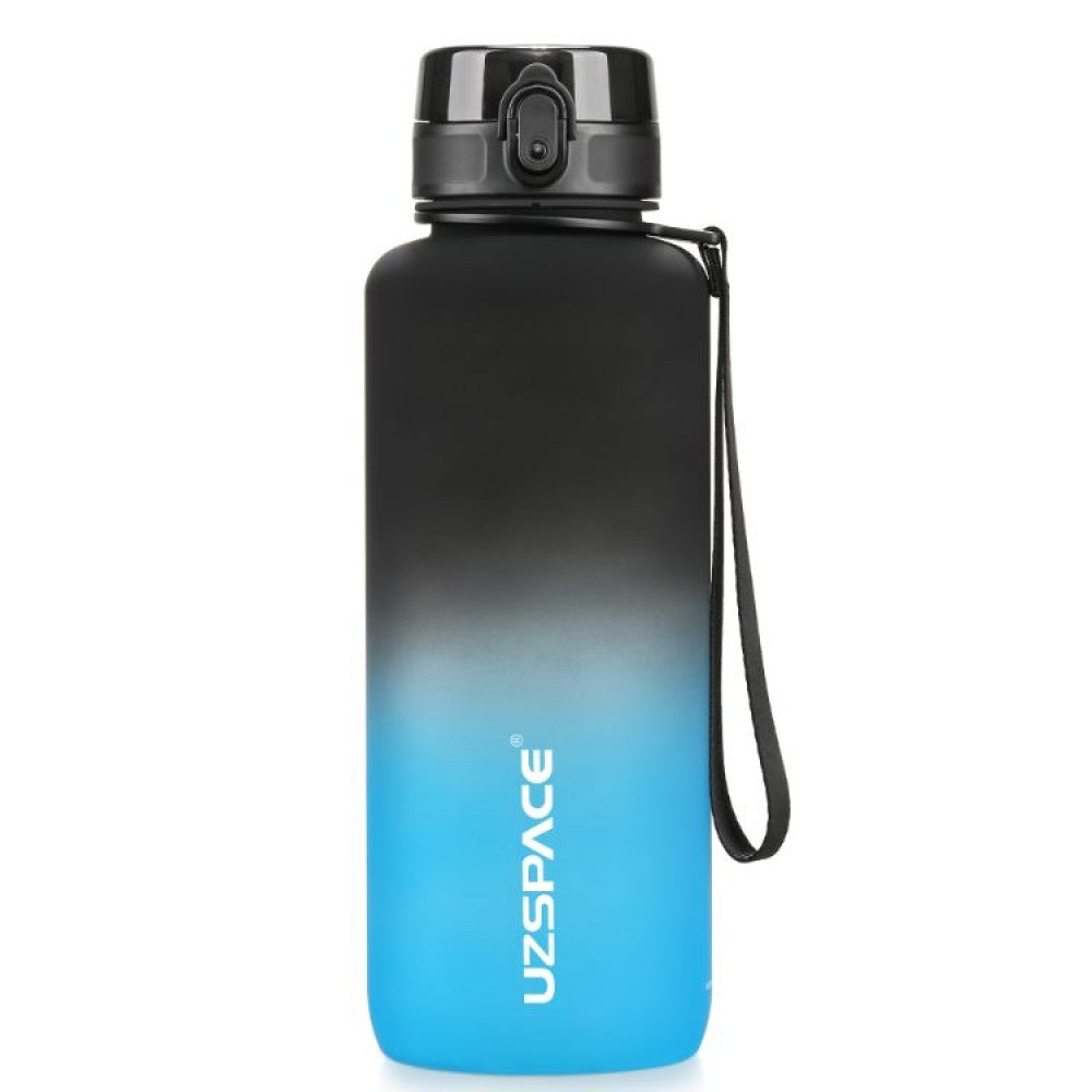Plastic Water Bottle Colorful Frosted 1500Ml Black And Blue