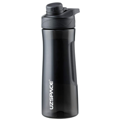 Plastic Water Bottle E Shape D Spout 700Ml Black