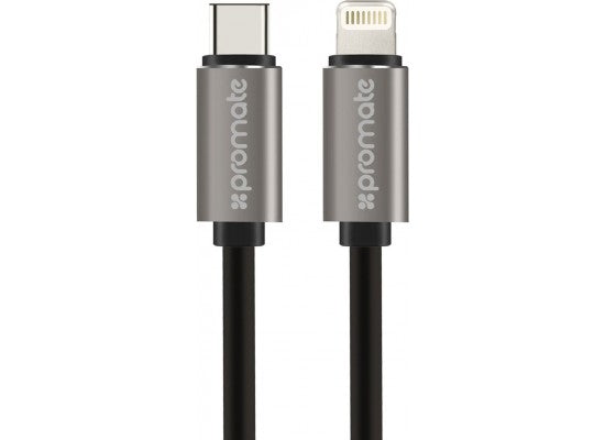 Cable Type-C Data&amp;Charge Otg W/Lightning Connector Black 1.2M