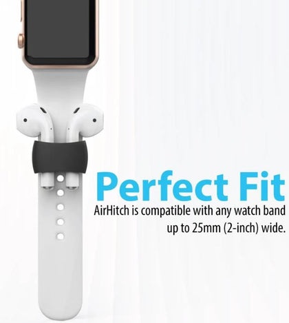 Shock Proof Airpods Watch Band Holder Clip Black