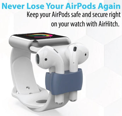 Shock Proof Airpods Watch Band Holder Clip Navy