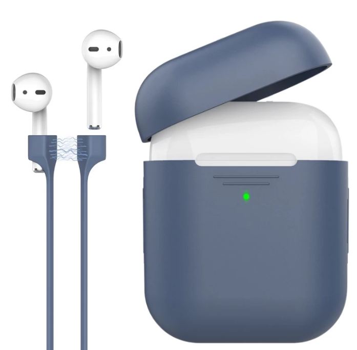 Protective Case And Strap Kit For Airpods Blue