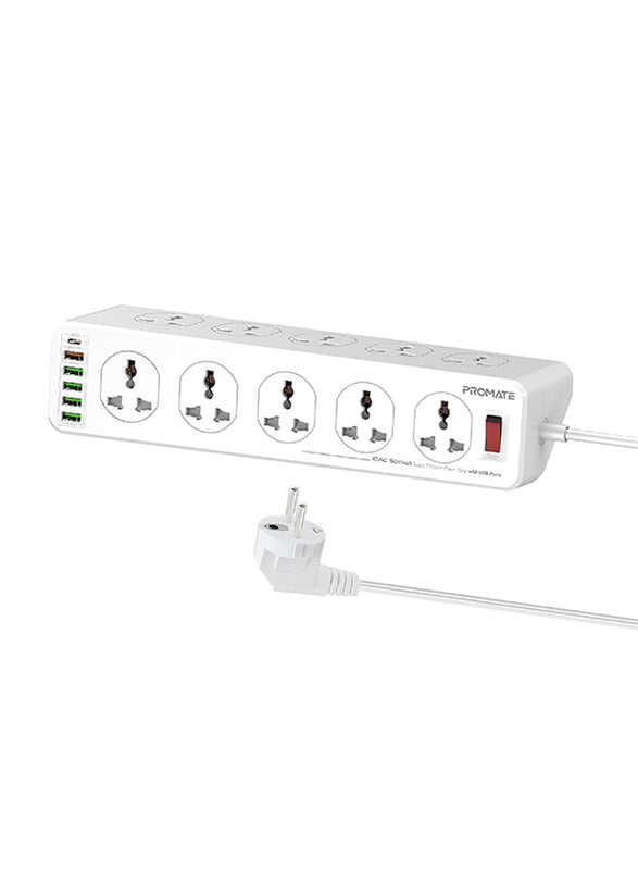 Socket Power Strip With Usb Ports 10Ac