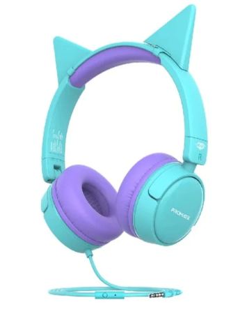 Hd Stereo Kidsafe Wired Headset Aqua