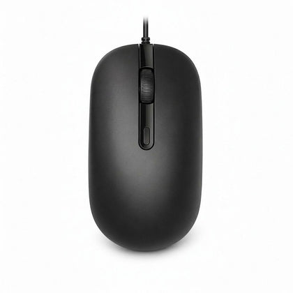 Wired Optical Mouse Ergonomic Adjustable 2400 DPI Black