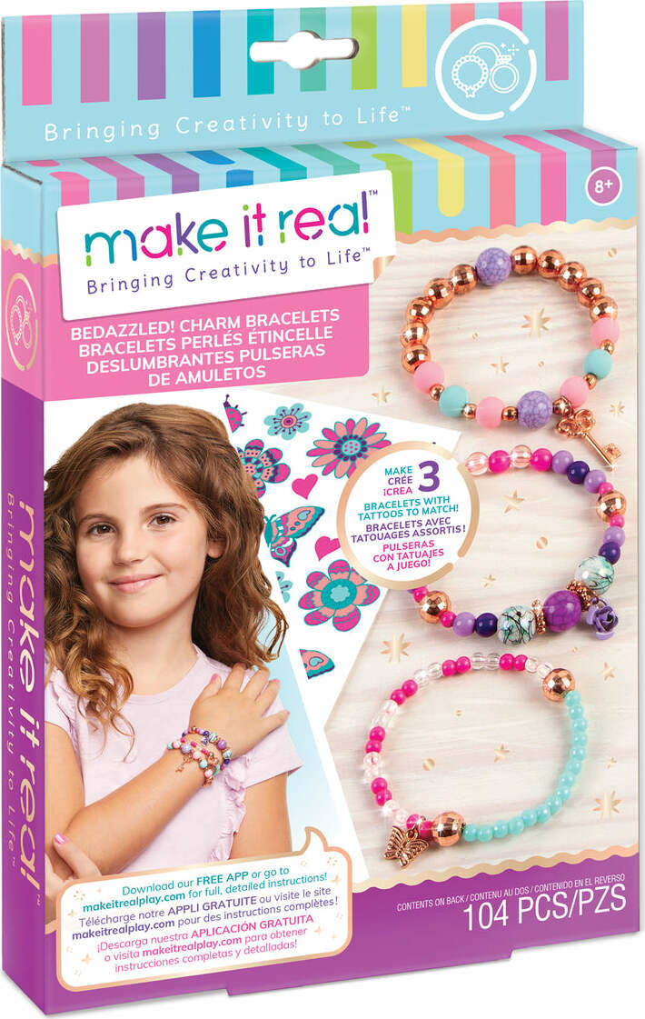 Bedazzled! Charm Beads Bracelets 104Pcs