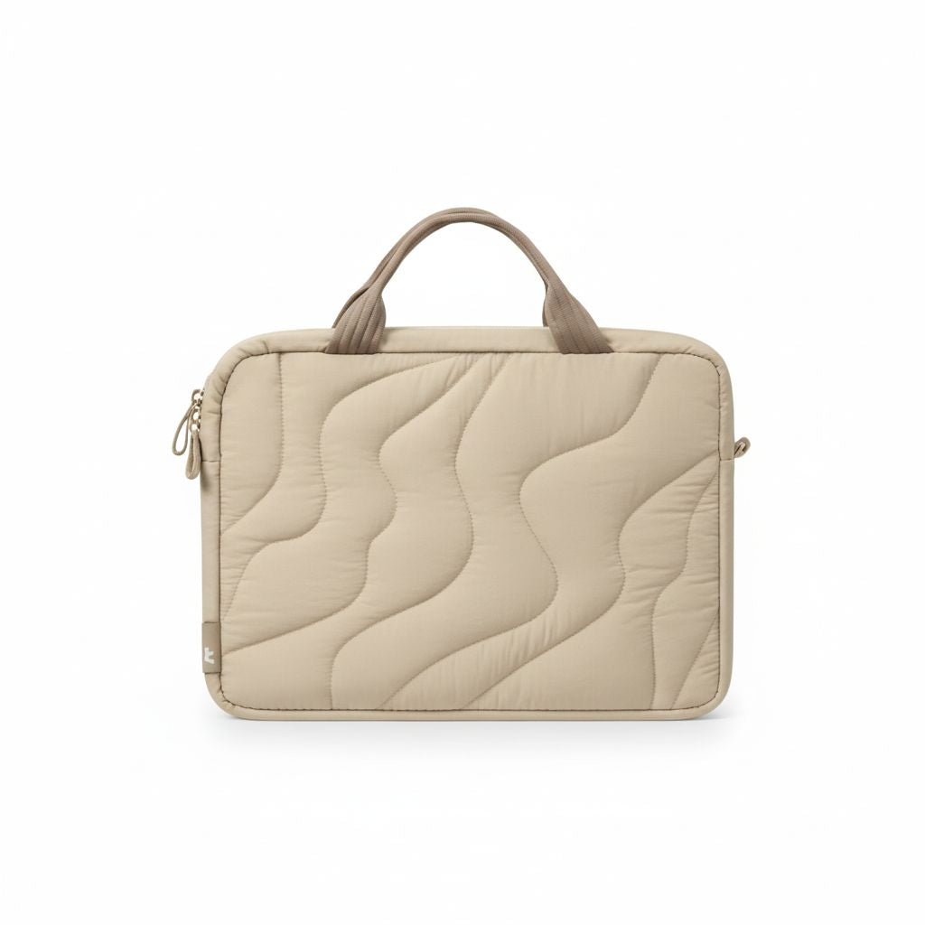 Puffy Laptop Handbag Natural Sand Terra-A2816 Inch