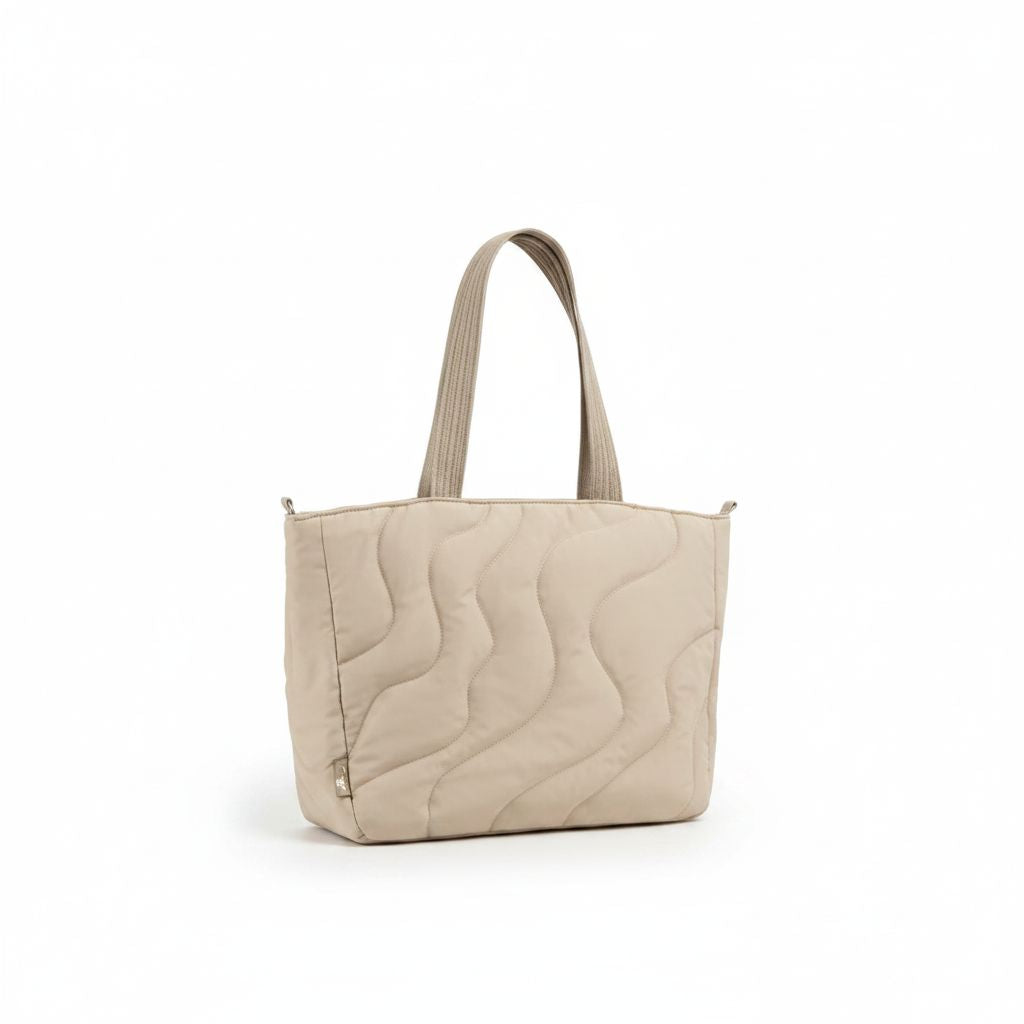 Puffy Laptop Tote Bag Natural Sand Terra-T38 16 Inch Macbook/13.5L