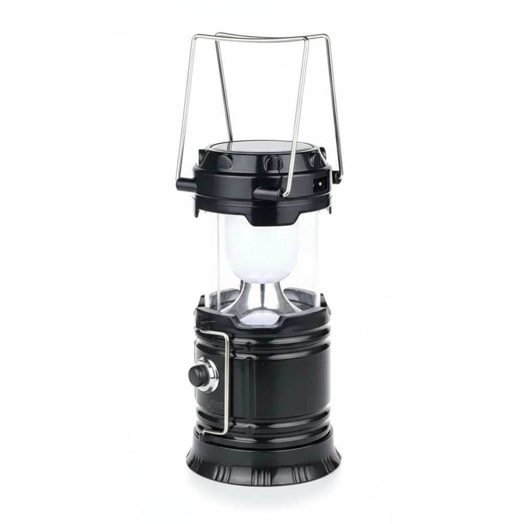 Rechargeable Solar Lamp 6 Led, 6 Hrs Lamp Light, 17 Hrs Torchlight