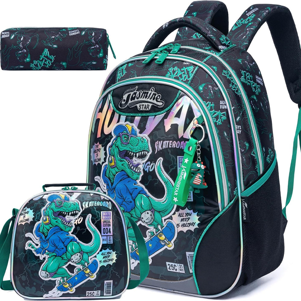 Backpack 46cm Set With Lunch Bag 23cm Dinosaur