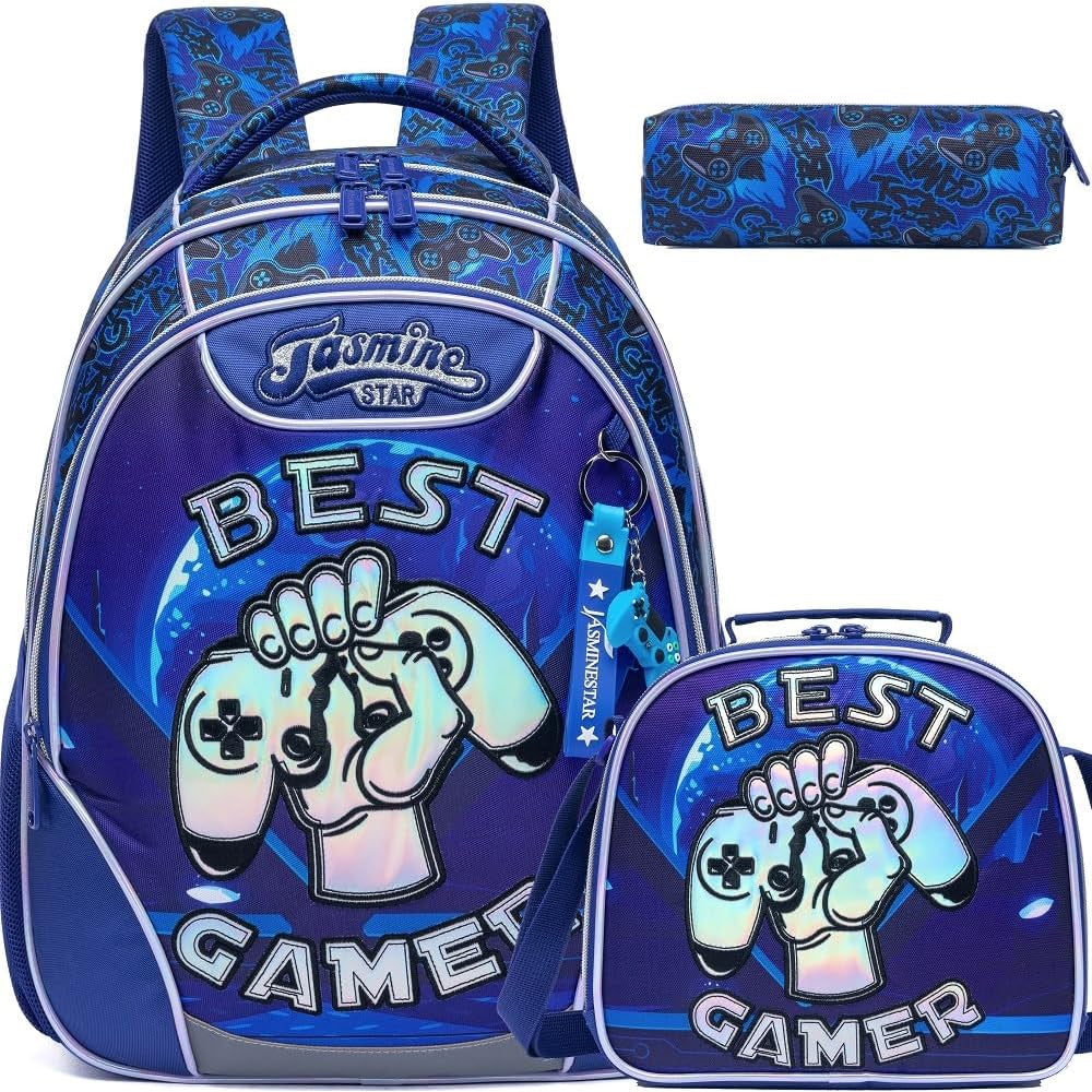 Backpack 46cm Set With Lunch Bag 23cm Best Gamer