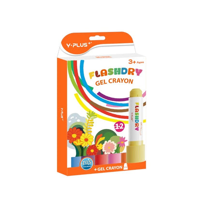 Gel Crayon 12 Colors Flashdry
