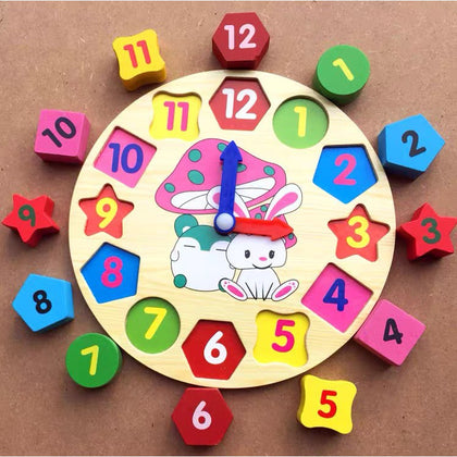 Geometry Clock Wooden Loose Package
