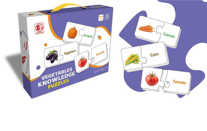Kids Learning Puzzle About Vegetables Knowledge 30 Pcs