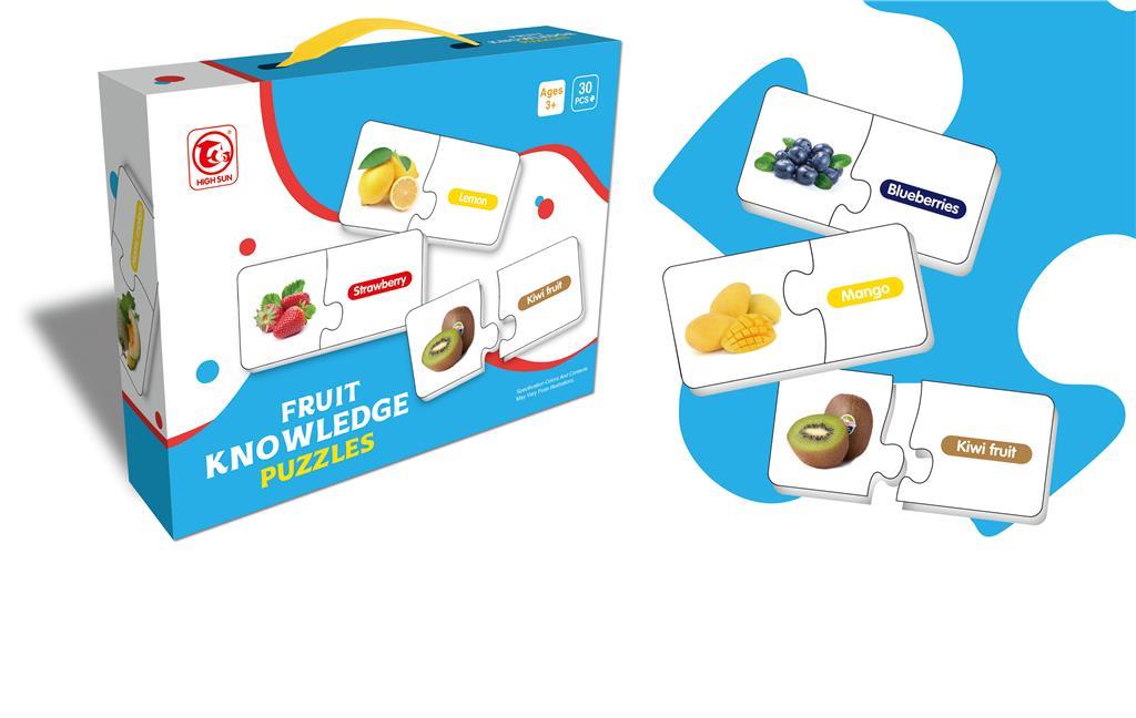 Kids Learning Puzzle About Fruits Knowledge 30 Pcs