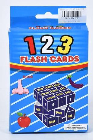 KIDS LEARNING FLASH CARD ABOUT NUMBERS