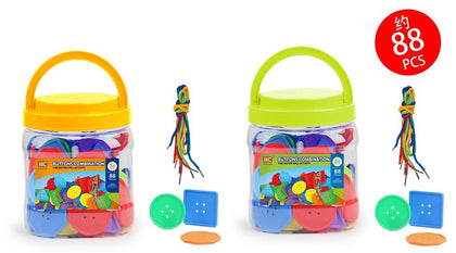 Geometric Buttons 88Pcs