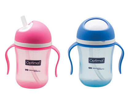 *Swivel Head Drinking Bottle With Handle 12M+ 240Ml Assorted