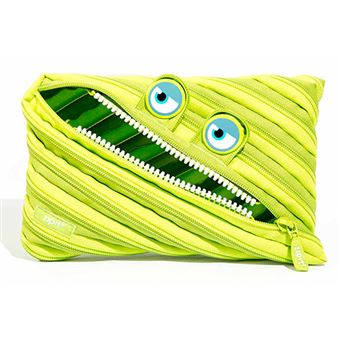 Pencil Case Monster Wildlings Jumbo 1 Part Assorted Clrs
