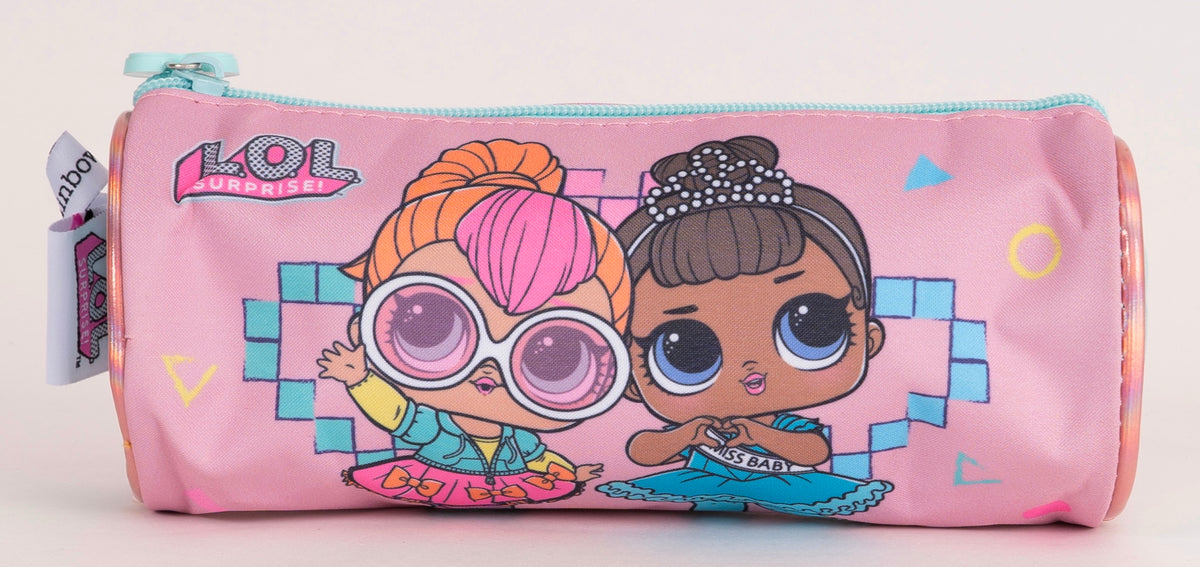Round Pencil Case Lol Pink