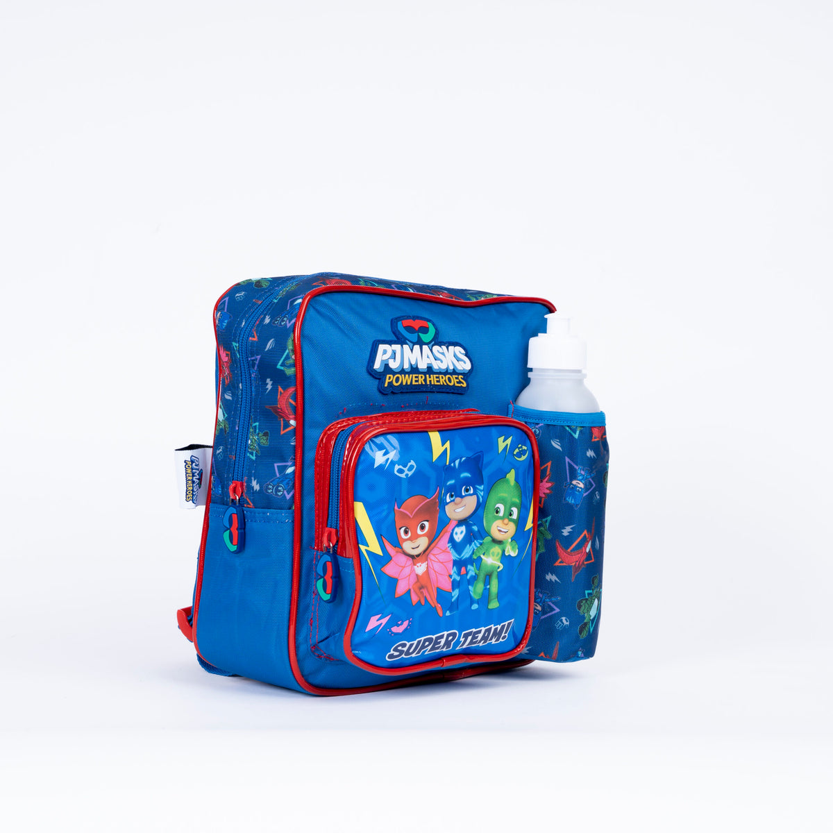 Kinder Backpack With Water Bottle,Lunch Box And Fork&amp;Spoon 11"Pj Masks