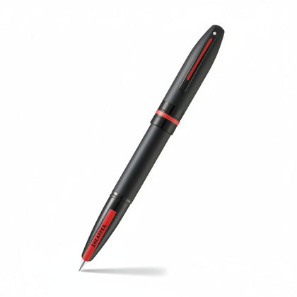 Fountain Pen Matte Black with Gloss Black Trim Medium Nib Sheaffer ICON 9108