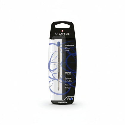 Sheaffer Ballpoint Refill T Style Blue Medium Blister Card