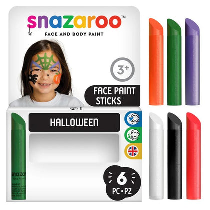 Face Paint Sticks Halloween 6/Pk