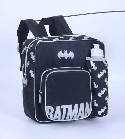 Backpack Insulated with Water Bottle, Lunch Box and Fork&Spoon 11" Batman