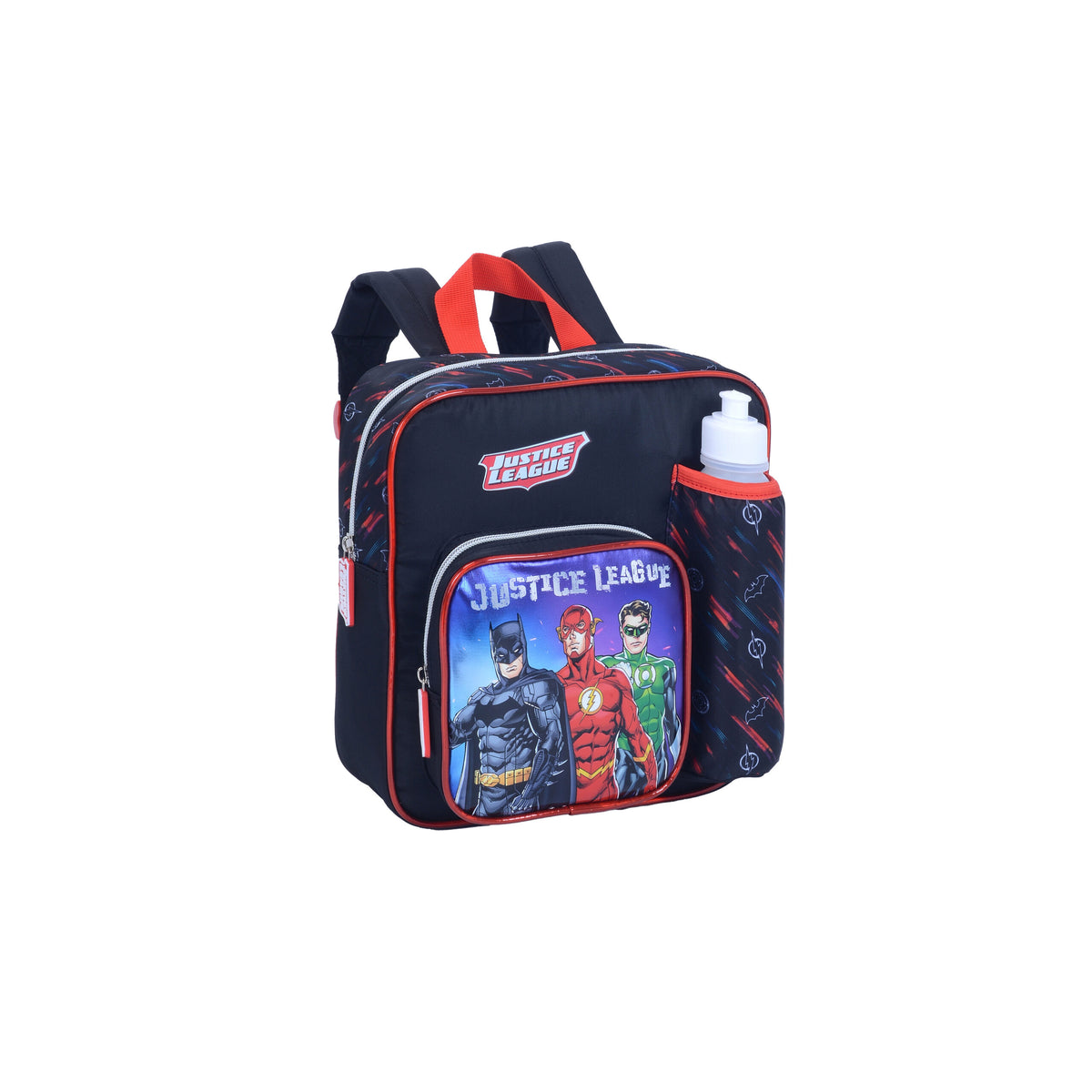 Backpack Insulated with Water Bottle Lunch Box and Fork&amp;Spoon 11"Justice League