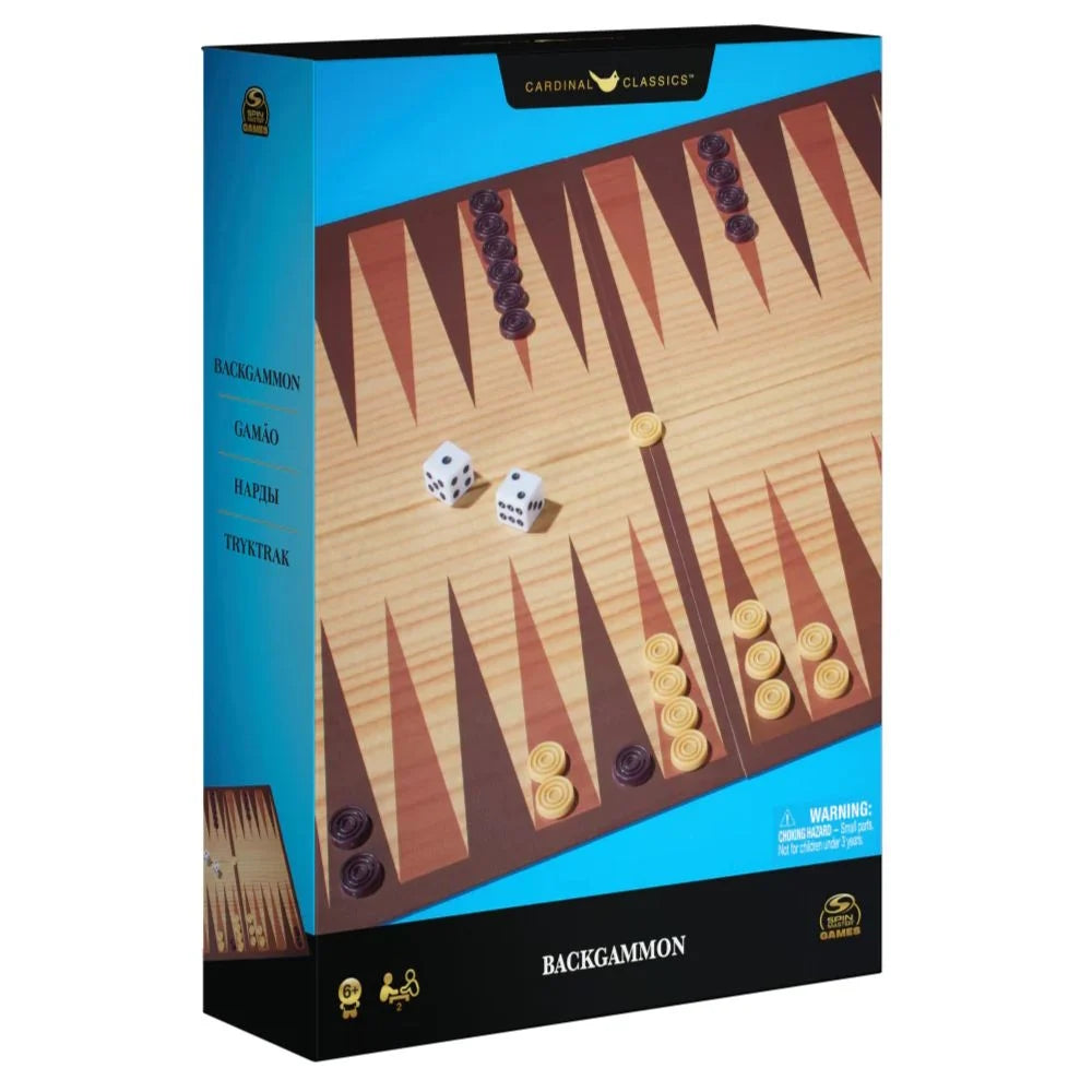 Classic Wood Backgammon Medium