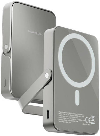 15W Magnetic Wirless Pd20W Powerbank 10000 Mah  Grey