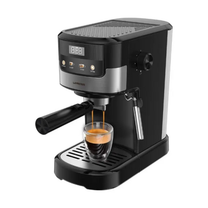 20 Bar 2 cups dual-stainless steel filter Coffee Machine - Black