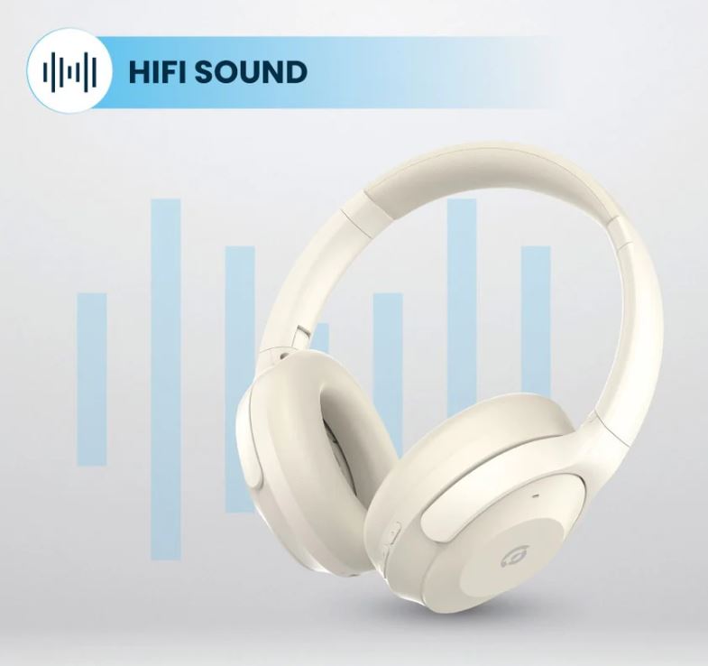 Hybrid ANC Headphones - Cream
