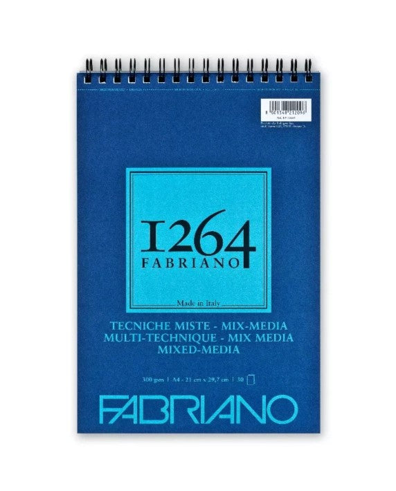 Drawing Pad Spiral 1264 Mixed Media 30 Sht A4 300Gr