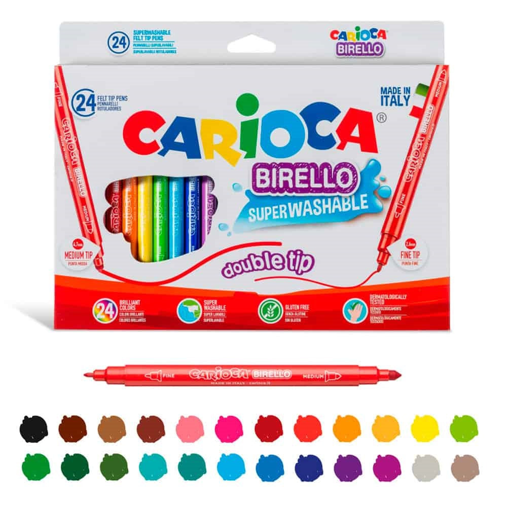Fiber Tip Pens Birello 24/Pack