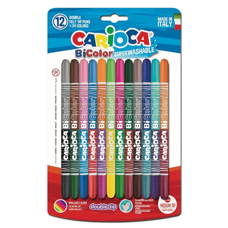 Duo Fiber Tip Pens 12/Pack