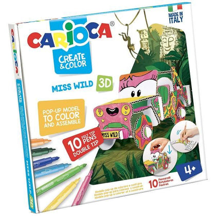 Create & Color Ms. Wild 3D