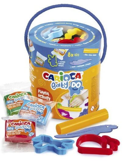 Baby Dough (Modelling Clay) Playset 10/Pack Paper Bucket