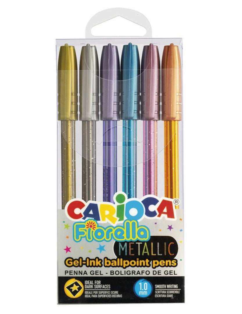 Fiorella Metallic Pens 6/Pack