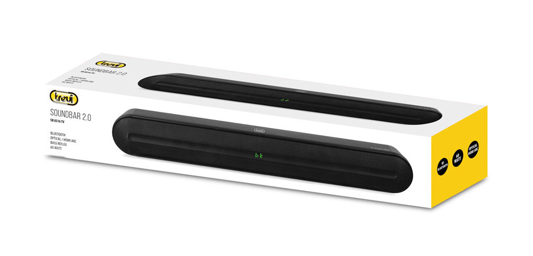 Bluetooth Soundbar Stereo 2.0 Black