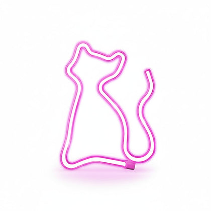 LED Neon Cat Light, Decorative USB Lamp