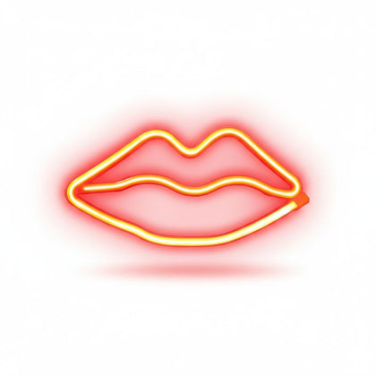 LED Neon Kiss Light, Decorative USB Lamp