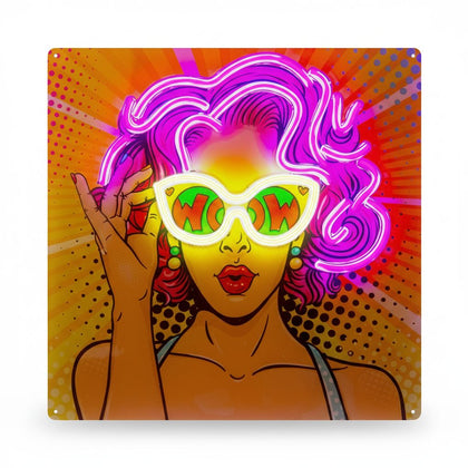 LED Neon Girl Sign Light, Decorative USB Lamp