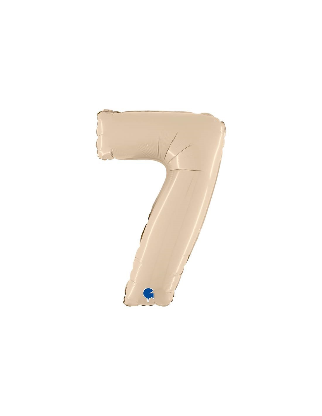 Balloon Number 7 Satin Cream 26 inch