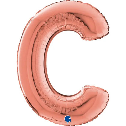 Balloon Letter C Rose Gold 26 inch