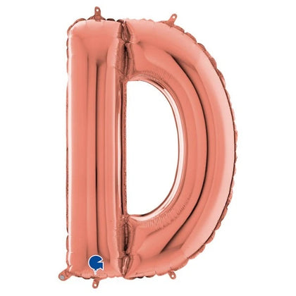 Balloon Letter D Rose Gold 26 inch
